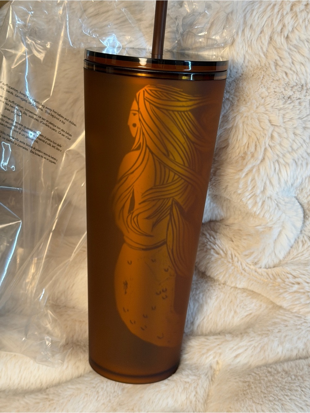 Starbucks Pike Place Amber Insulated Tumbler (24 oz) - Soft Touch Finish